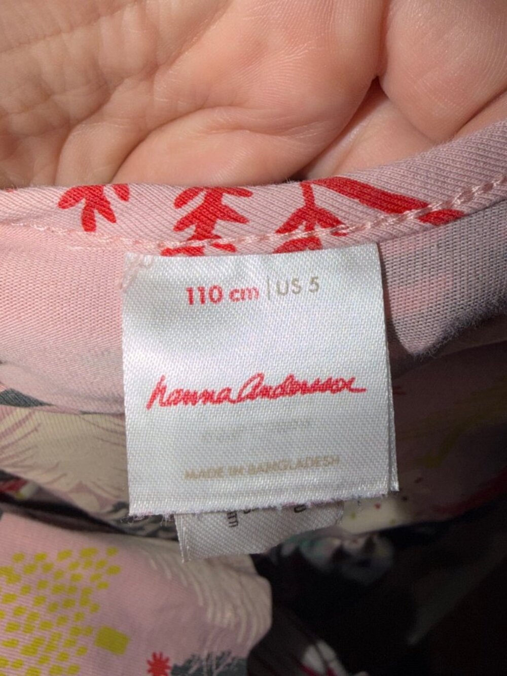 Hanna Andersson Girls' Long Sleeve Dress Size 5 - Picture 2 of 3